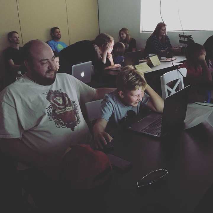 Picture of the students from our October 2018 scratch class.